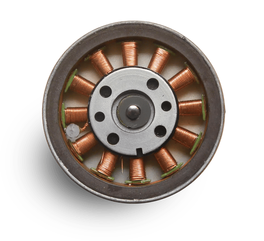 BLDC-Motor Nahaufnahme freigestellt