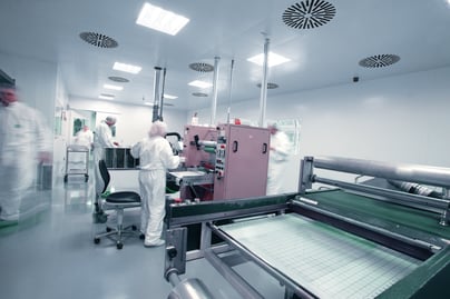 Laminating a panel with photoresist